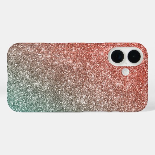 Regenboog Glitter  Case-Mate iPhone Case (Achterkant (horizontaal))