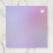 Regenboog Glitter Drips Meisje Verjaardagsfeestje Bedankjes Labels (Achterkant)