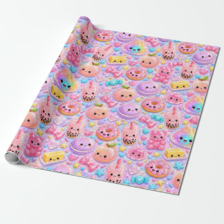 Regenboog Glitter Dumpling Bun Cute Squishies Cadeaupapier