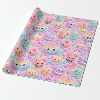Regenboog Glitter Dumpling Bun Cute Squishies Cadeaupapier