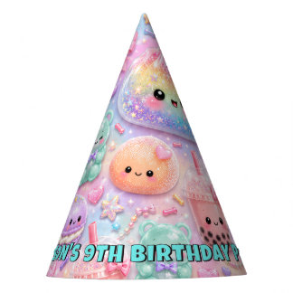 Regenboog Glitter Dumpling Squishies Verjaardag Feesthoedjes