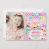 Regenboog Glitter Dumpling Squishies Verjaardagsfe Kaart (Voorkant)