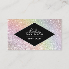 Regenboog Glitter en Glamour Beauty Visitekaartje