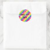 Regenboog Glitter Favor Sticker met Strepen (Tas)