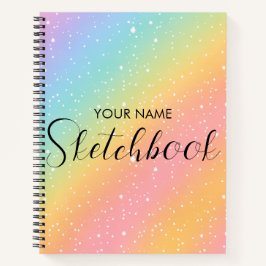  Regenboog Glitter Gradiënt Kinderen Schetsboek  Notitieboek