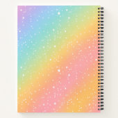 Regenboog Glitter Gradiënt Kinderen Schetsboek Notitieboek (Achterkant)