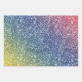 Regenboog Glitter Inpakpapier Vel (Voorkant 2)