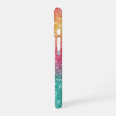 Regenboog Glitter iPhone 16 Hoesje (Linkerkant)