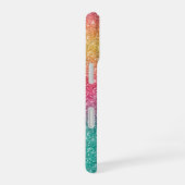 Regenboog Glitter iPhone 16 Hoesje (Rechterkant)