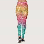 Regenboog Glitter Leggings (Achterkant)
