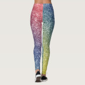 Regenboog Glitter Leggings (Achterkant)