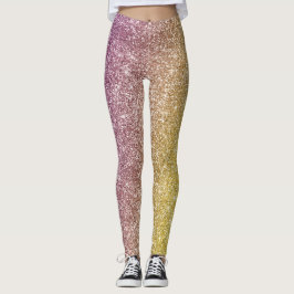 Regenboog Glitter Leggings