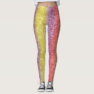 Regenboog Glitter Leggings