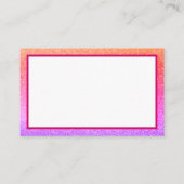 Regenboog Glitter make-up stijl haar Visitekaartje (Achterkant)