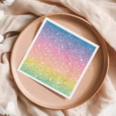 Regenboog Glitter Ombre Servet