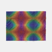 Regenboog Glitter Patroon Dekbed Fleece Deken (Voorkant (Horizontaal))