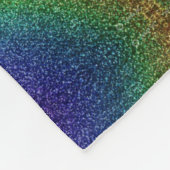 Regenboog Glitter Patroon Dekbed Fleece Deken (Hoek)