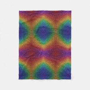 Regenboog Glitter Patroon Dekbed Fleece Deken