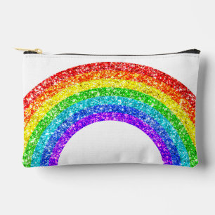 Regenboog Glitter Pride LGBT wit en zwart Etui
