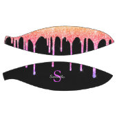 Regenboog Glitter Sparkle Drips Monogram voor Meis Basketbal (Panelen)