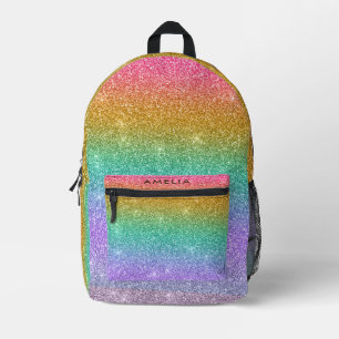 Regenboog glitter sparkle moderne meisje rugzak