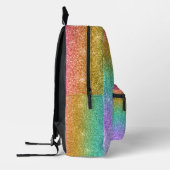 Regenboog glitter sparkle moderne meisje rugzak (Links)