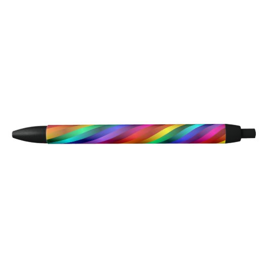 Regenboog Glitter Stripes Pen (Voorkant)
