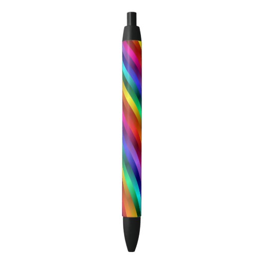 Regenboog Glitter Stripes Pen (Voorkant Verticaal)