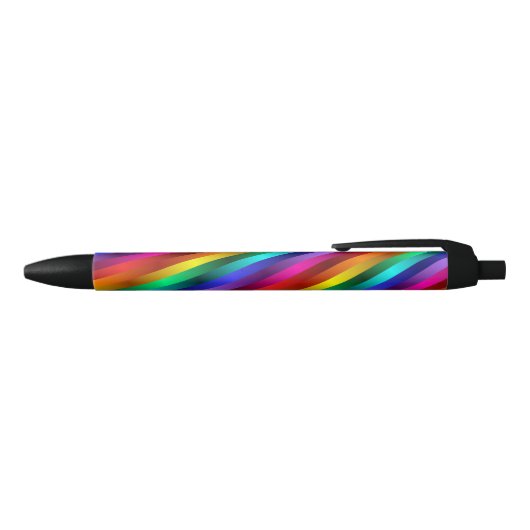 Regenboog Glitter Stripes Pen (Bovenkant)