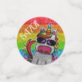 Regenboog Glitters Eenhoorn Kleurrijke Glitter Fot Confetti (Kleine voorkant)