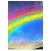 Regenboog Gloeiende Hemel Klembord (Achterkant)