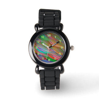 Regenboog glorie abstracte kunst horloge
