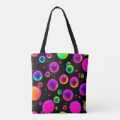 Regenboog Glowing Bubbel Droom Tote Bag (Achterkant)