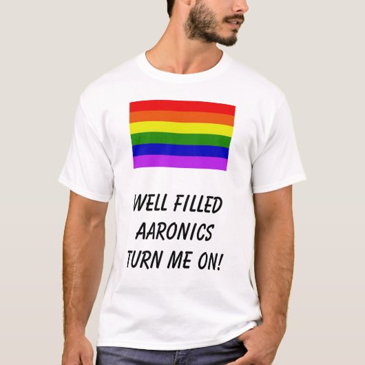 Regenboog, Goed gevulde Aaronica zet me aan! T-shirt (Voorkant)