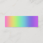 Regenboog Goede Baan Aanmoediging Mini Visitekaartje (Achterkant)