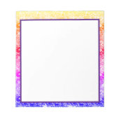Regenboog golf notitieblok (Voorkant)