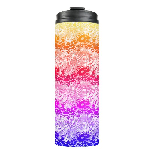 Regenboog golf thermosbeker (Voorkant)