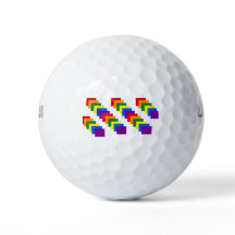 Regenboog golfballen