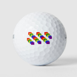 Regenboog golfballen