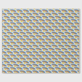 Regenboog golven mineraal cadeaupapier (Vlak)