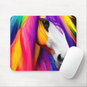 Regenboog Golvend Haar Muismat