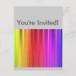Regenboog Gordijn Ontwerp Uitnodiging Briefkaart