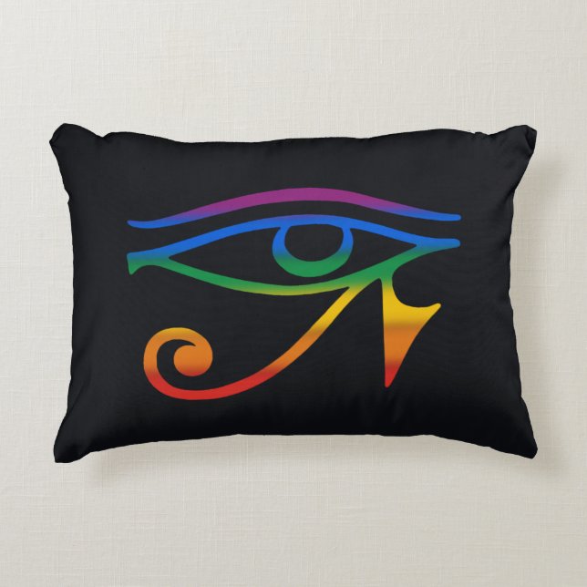 Regenboog Goth Pride Vlag Accent Kussen (Voorkant)