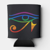 Regenboog Goth Pride Vlag Blikjeskoeler (Achterkant)
