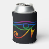Regenboog Goth Pride Vlag Blikjeskoeler (Blikje Achterkant)