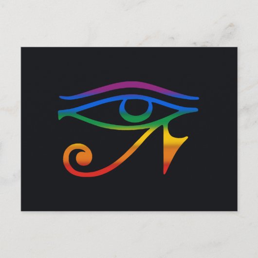 Regenboog Goth Pride Vlag Briefkaart (Voorkant)