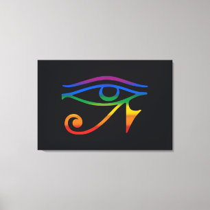Regenboog Goth Pride Vlag Canvas Afdruk