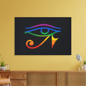Regenboog Goth Pride Vlag Canvas Afdruk (Insitu (Woonkamer))