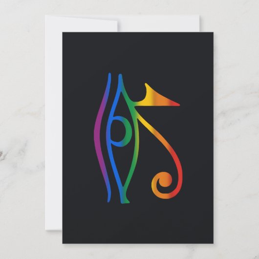 Regenboog Goth Pride Vlag Feestdagenkaart (Voorkant)