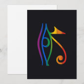 Regenboog Goth Pride Vlag Feestdagenkaart (Voorkant / Achterkant)